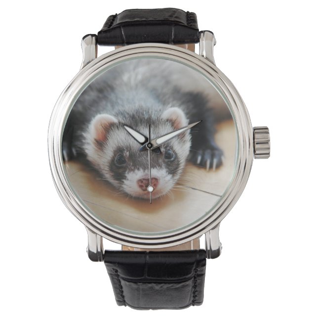 Reloj De Pulsera Cute Sable Ferret (Anverso)