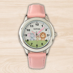 Reloj De Pulsera Cute Safari Animals For Girl