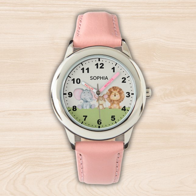 Reloj De Pulsera Cute Safari Animals For Girl (Subido por el creador)