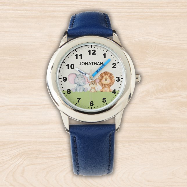 Reloj De Pulsera Cute Safari Animals For Kid (Subido por el creador)