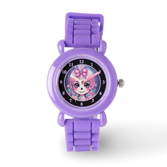 Reloj De Pulsera Cute Skull eWatch Watch (Anverso)