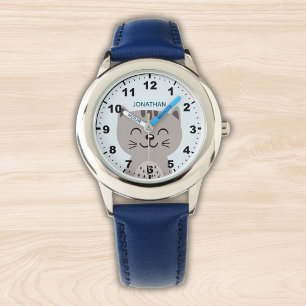Reloj De Pulsera Cute smiling Cat for kids