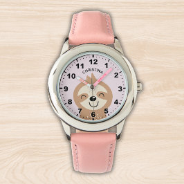 Reloj De Pulsera Cute smiling sloth for Girl