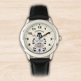 Reloj De Pulsera Cute smiling zebra for Boy