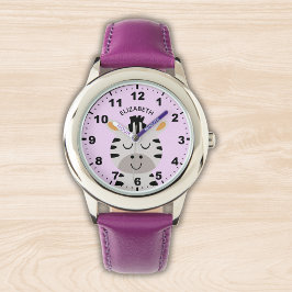 Reloj De Pulsera Cute smiling zebra for Girl