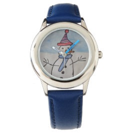 Reloj De Pulsera Cute Snowman