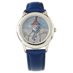Reloj De Pulsera Cute Snowman