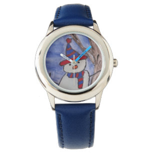Reloj De Pulsera Cute Snowman