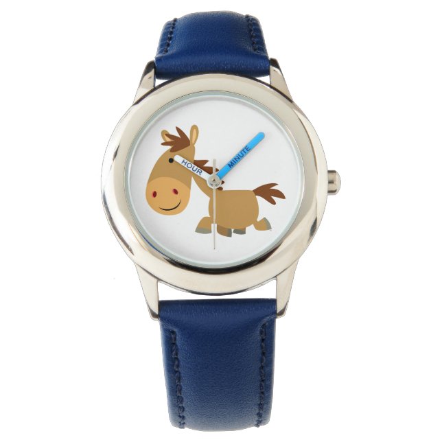Reloj De Pulsera Cute Sweet Personalizado Horse Watch (Anverso)
