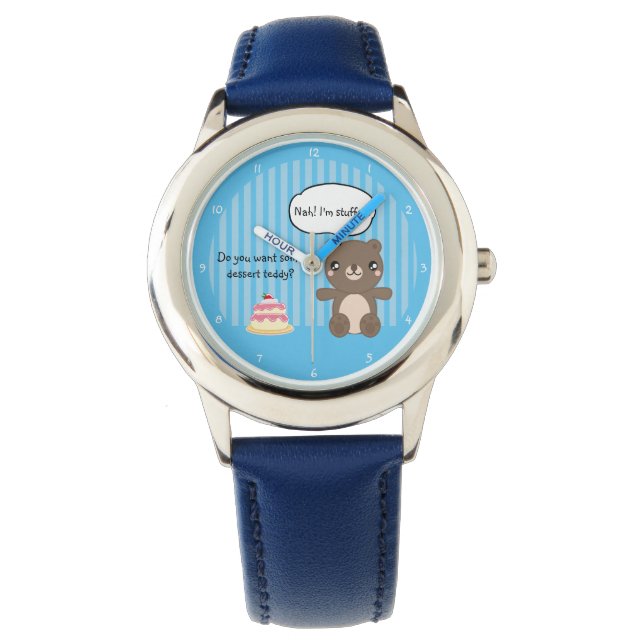 Reloj De Pulsera Cute Teddy Bear Kids Chiste gracioso (Anverso)