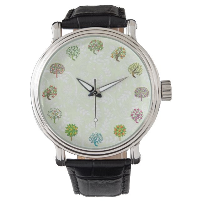 Reloj De Pulsera Cute Tree Design Gardener Watch (Anverso)
