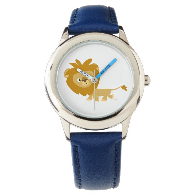 Reloj De Pulsera Cute Walking Personalizado Lion Watch (Anverso)