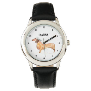 Reloj De Pulsera Cute Weiner Dachshund Perro Cachorro Animal Girly