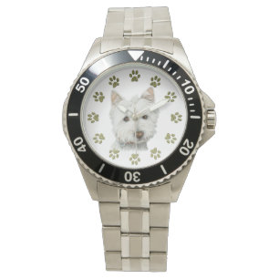 Reloj De Pulsera Cute Westie Dog Art Watch