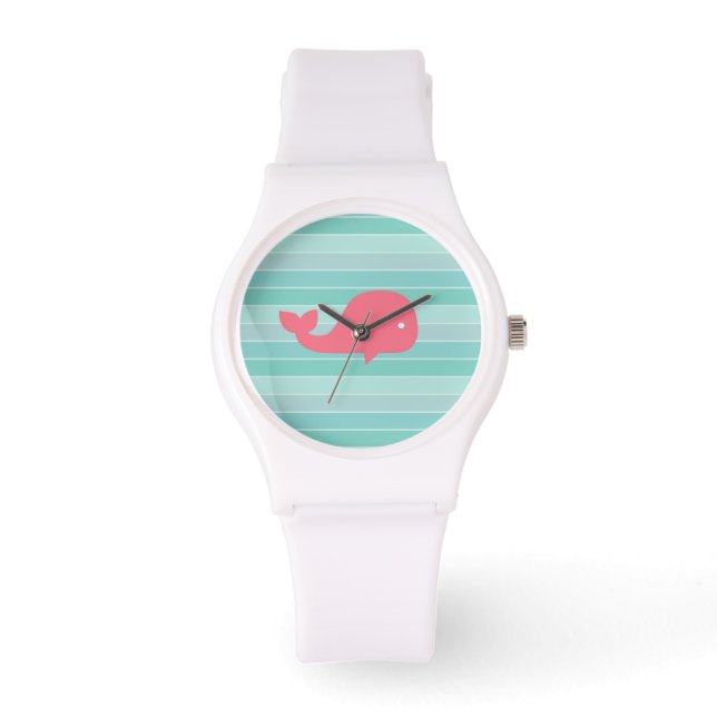 Reloj De Pulsera Cute Whale (Anverso)