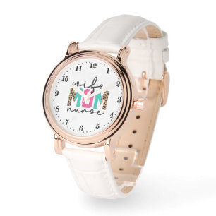Reloj De Pulsera Cute Wife Mamá Enfermera arte de palabras