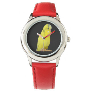 Reloj De Pulsera cute yellow Budgie