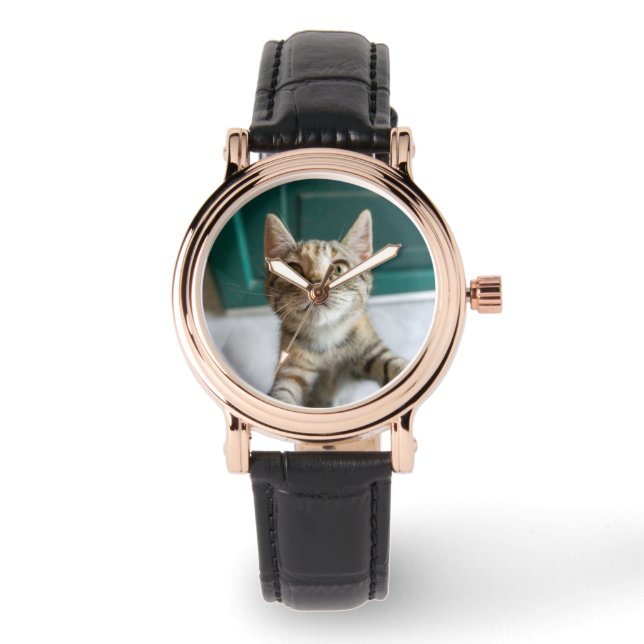 Reloj De Pulsera Cutest Baby Animals | Cute Tabby Kitten (Anverso)