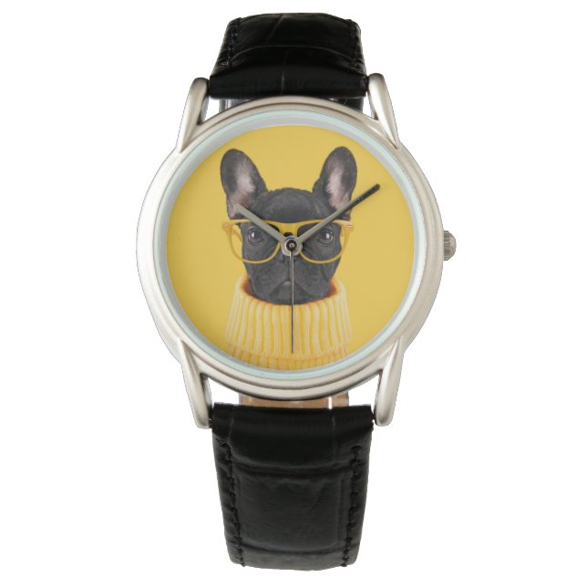 Reloj De Pulsera Cutest Baby Animals | French Bulldog Sunglasses (Anverso)