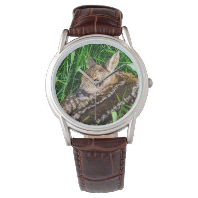 Reloj De Pulsera Cutest Baby Animals | Roe Deer Baby (Anverso)