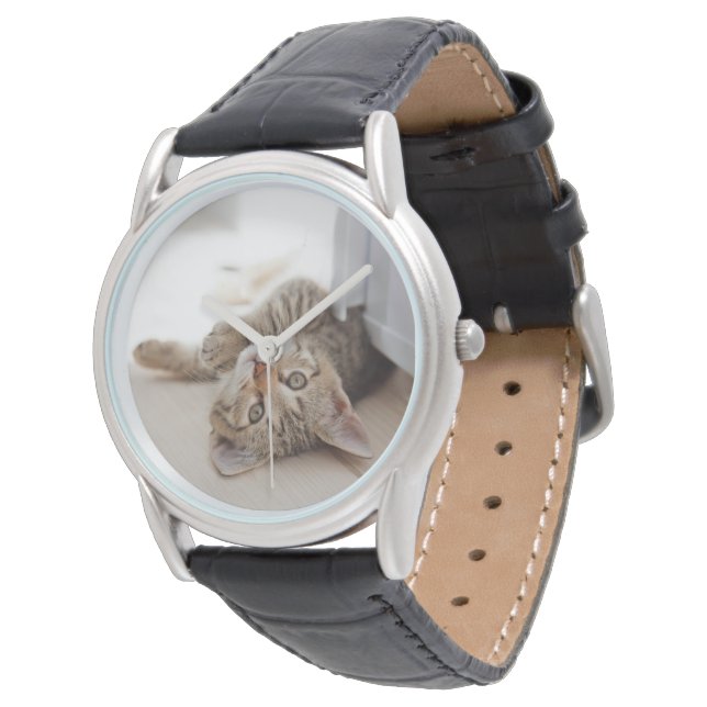 Reloj De Pulsera Cutest Baby Animals | Shorthair Tabby Kitten (Angular)