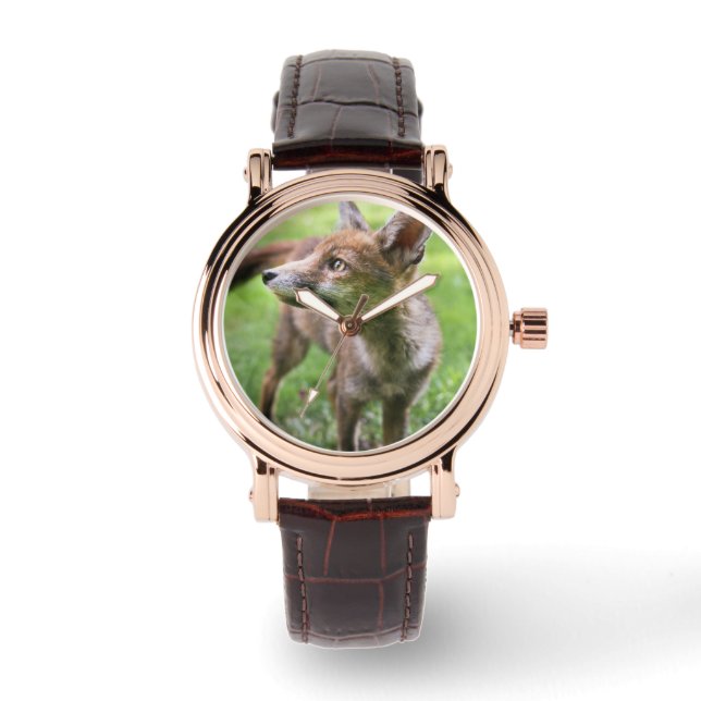 Reloj De Pulsera Cutest Baby Animals | Urban Fox (Anverso)