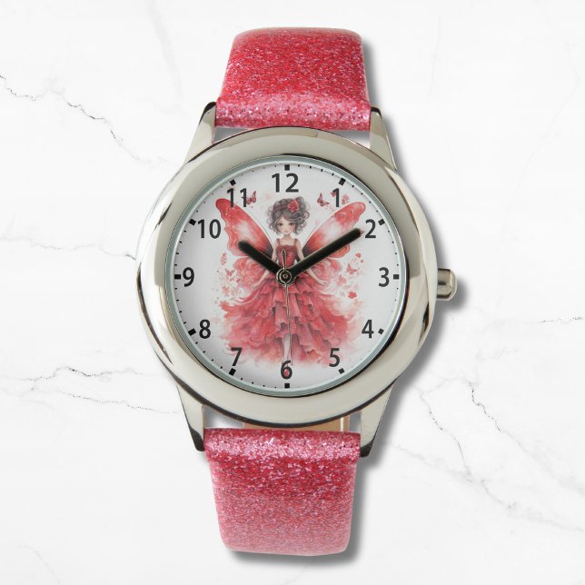 Reloj De Pulsera Cutícula de color de agua roja (Subido por el creador)
