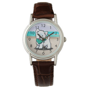 Reloj De Pulsera Cutieface Westie Watch