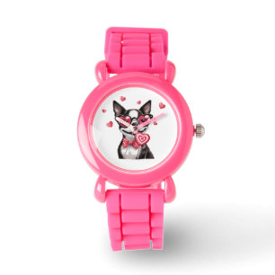 Reloj De Pulsera Cuto Boston Terrier Kids Watch