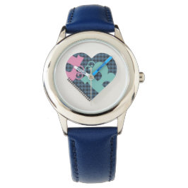 Reloj De Pulsera Cuto Corazón Color del portátil Color Azul Número 