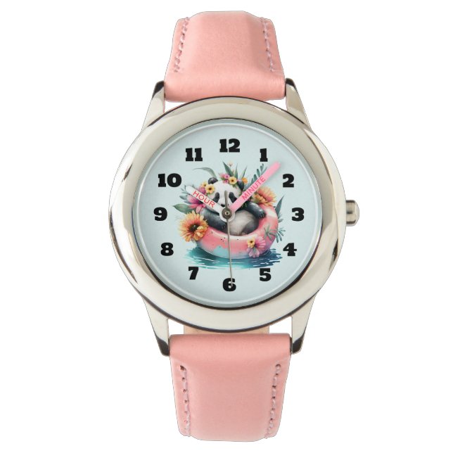 Reloj De Pulsera Cuto Panda Chilling en un tubo interno (Anverso)