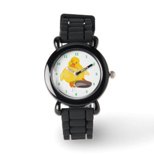 Reloj De Pulsera Cuto pato amarillo