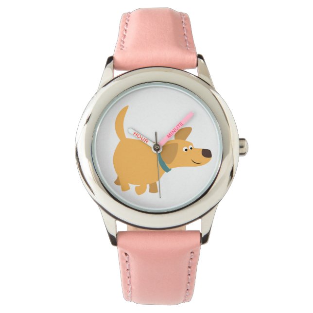 Reloj De Pulsera Cuto Personalizado Amarillo Labrador Watch (Anverso)