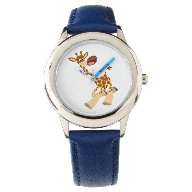 Reloj De Pulsera Cuto Personalizado Ambling Giraffe Watch (Anverso)