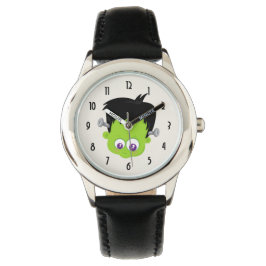 Reloj De Pulsera Cuto verde Frankenstein Monster cara Halloween