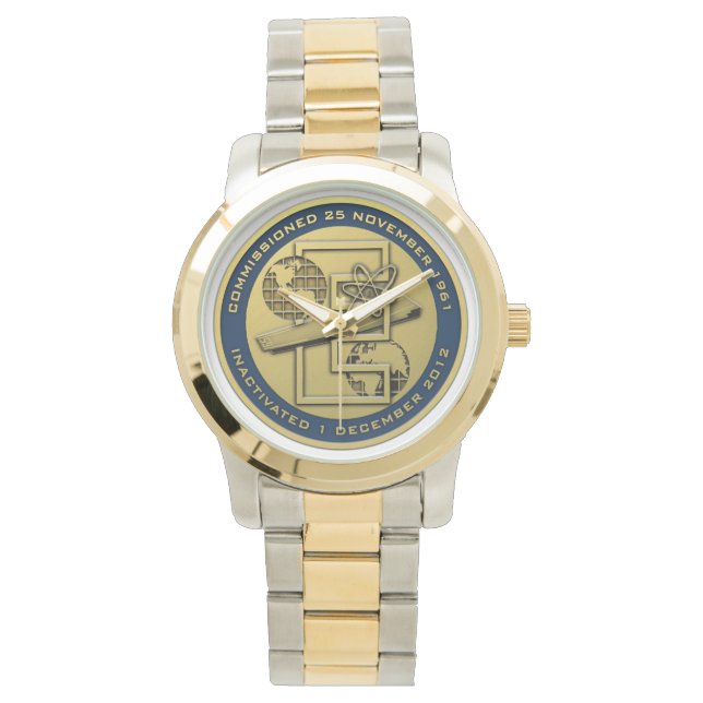 RELOJ DE PULSERA CVN-65 USS ENTERPRISE COMMEMORATIVE WATCH (Anverso)