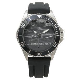 Reloj De Pulsera CVN-75 Harry S. Truman Crown Protector Black Rubb