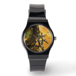 Reloj De Pulsera CYBORG TITAN,DESERT HYPERION Ciencia Ficción Scifi