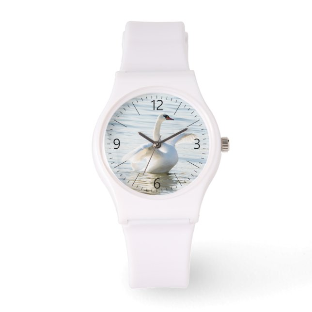 Reloj De Pulsera Cygnus cisne blanco (Anverso)