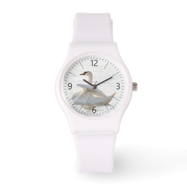 Reloj De Pulsera Cygnus cisne blanco (Anverso)