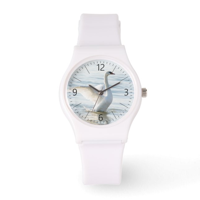 Reloj De Pulsera Cygnus cisne blanco (Anverso)