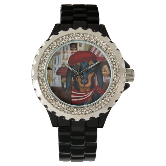 RELOJ DE PULSERA DACHSHUND (Anverso)