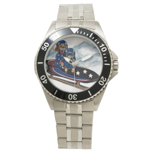 RELOJ DE PULSERA DACHSHUND  (Anverso)