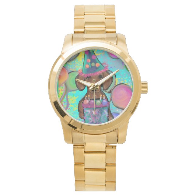 Reloj De Pulsera Dachshund (Anverso)