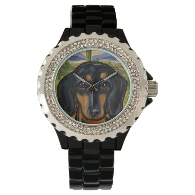 RELOJ DE PULSERA DACHSHUND (Anverso)