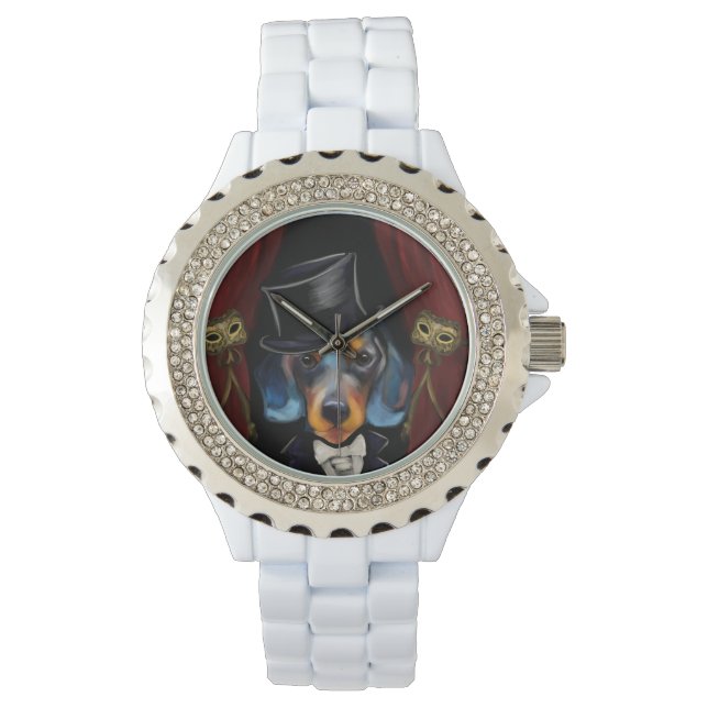 Reloj De Pulsera Dachshund (Anverso)