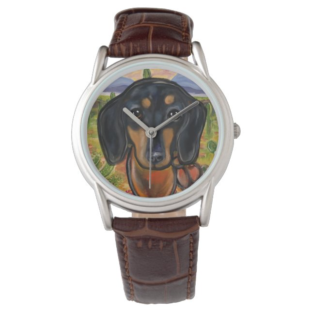 RELOJ DE PULSERA DACHSHUND        (Anverso)