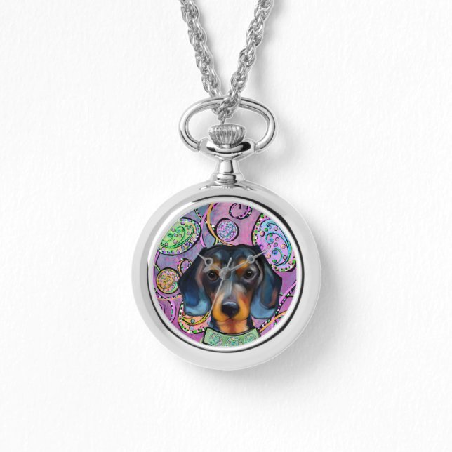 RELOJ DE PULSERA DACHSHUND  (Anverso)