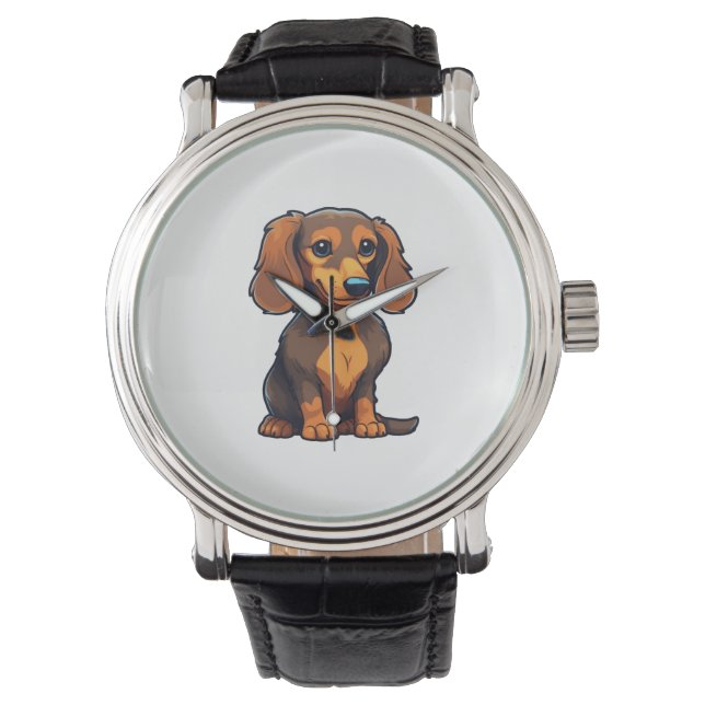 Reloj De Pulsera Dachshund 3 (Anverso)