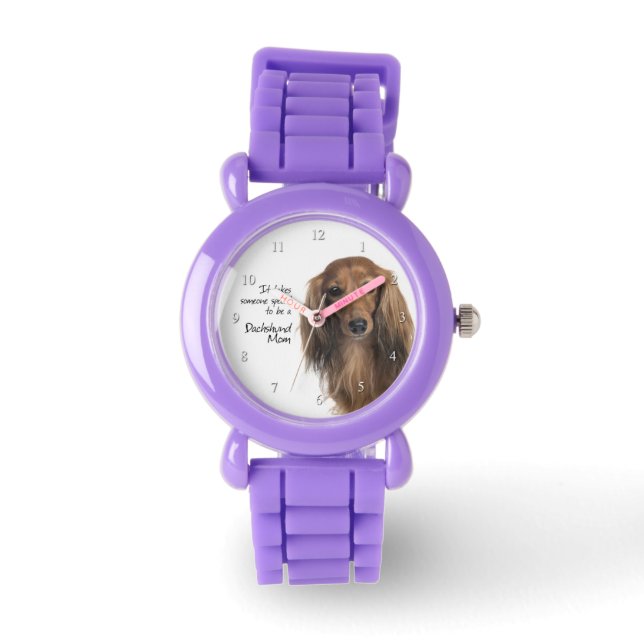 Reloj De Pulsera Dachshund Mom Watch (Anverso)